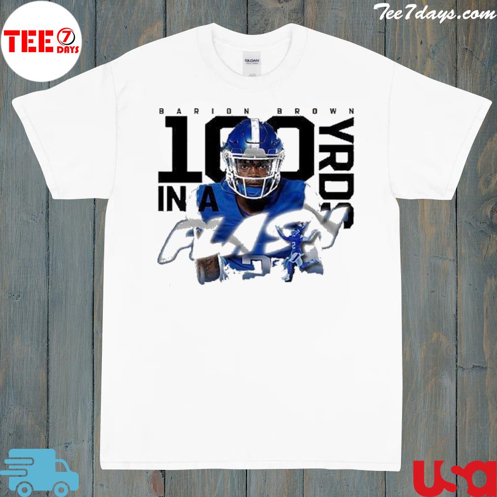 Barion Brown 100 In A Flash Yrds Shirt