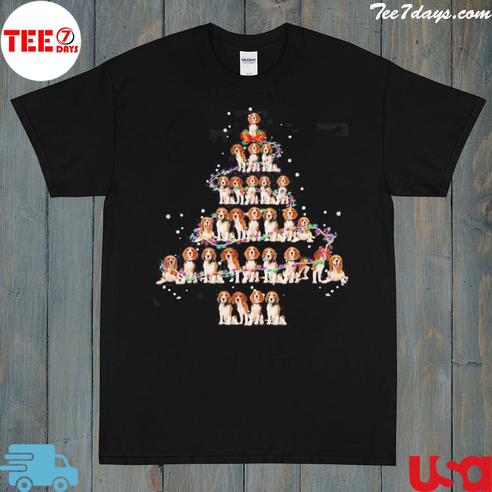 Beagle Dog Christmas Tree Happy Holidays Dog Christmas T-Shirt