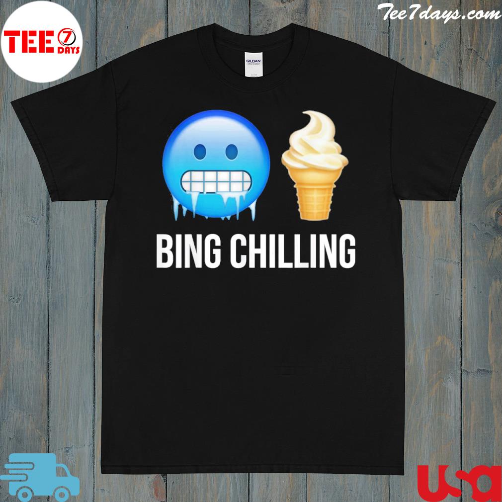Bing chilling ice cream meme shirt