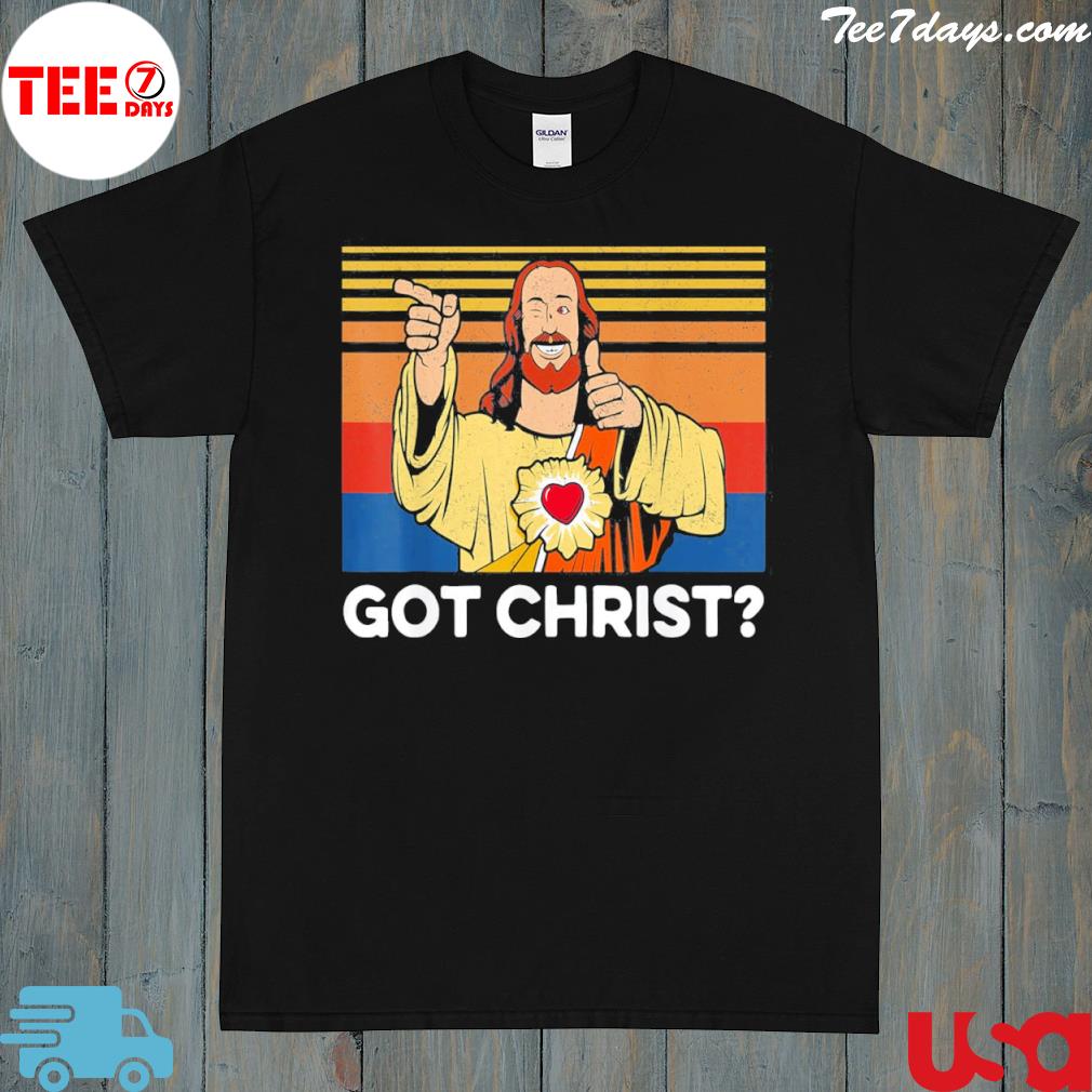 Buddy christ Christmas cool Jesus religious christian funny shirt