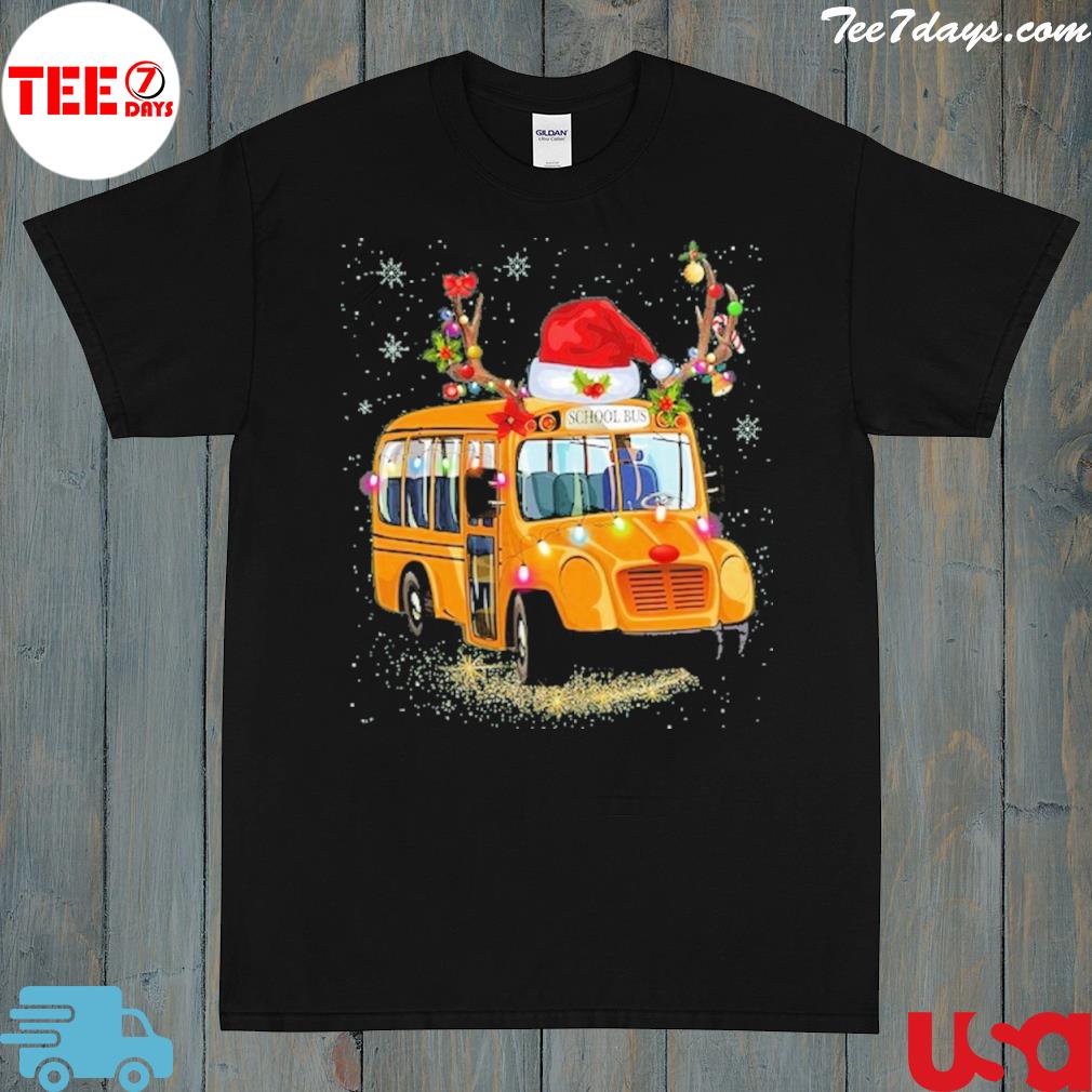 Christmas school bus driver shirt