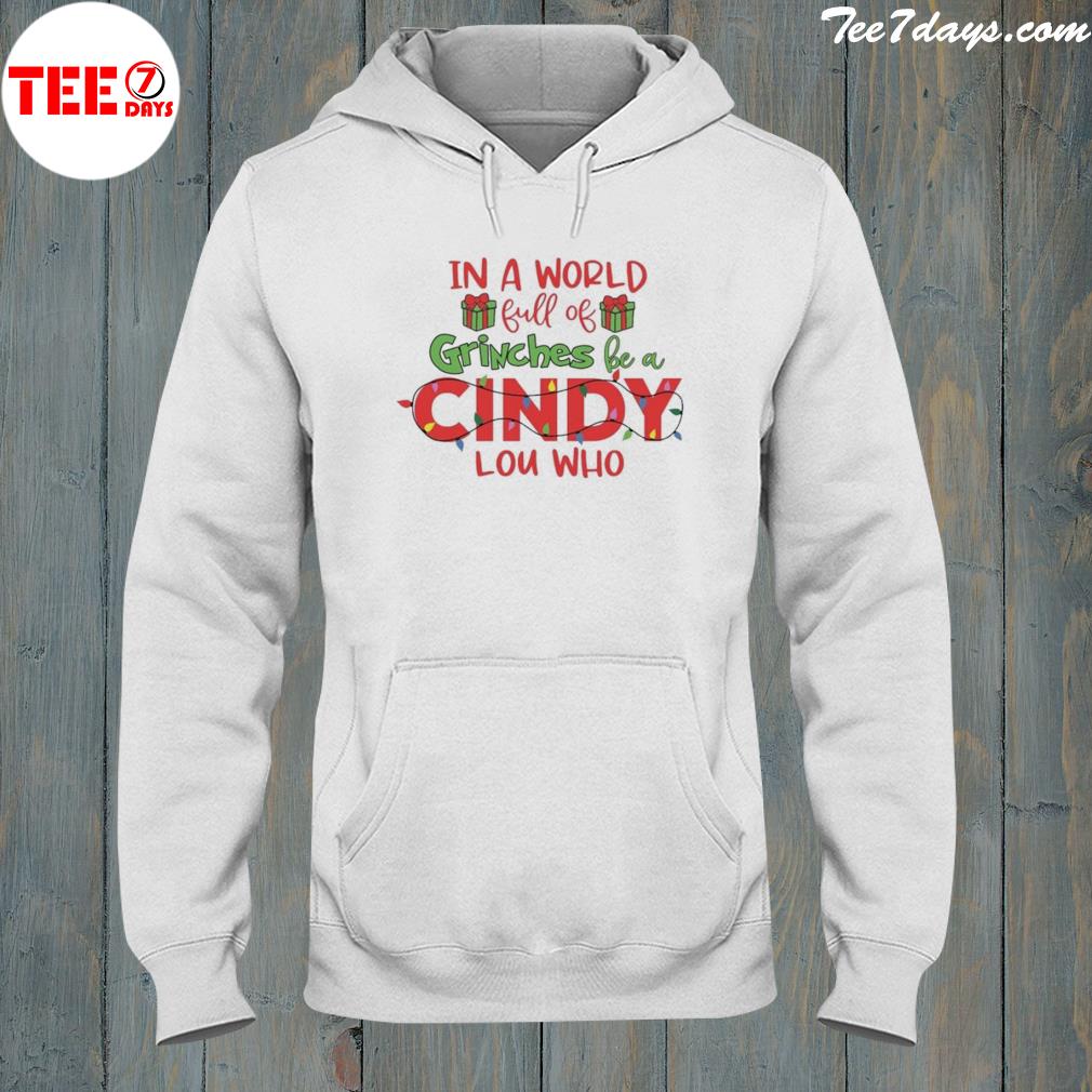 Cindy lou who Christmas s hoodie-white