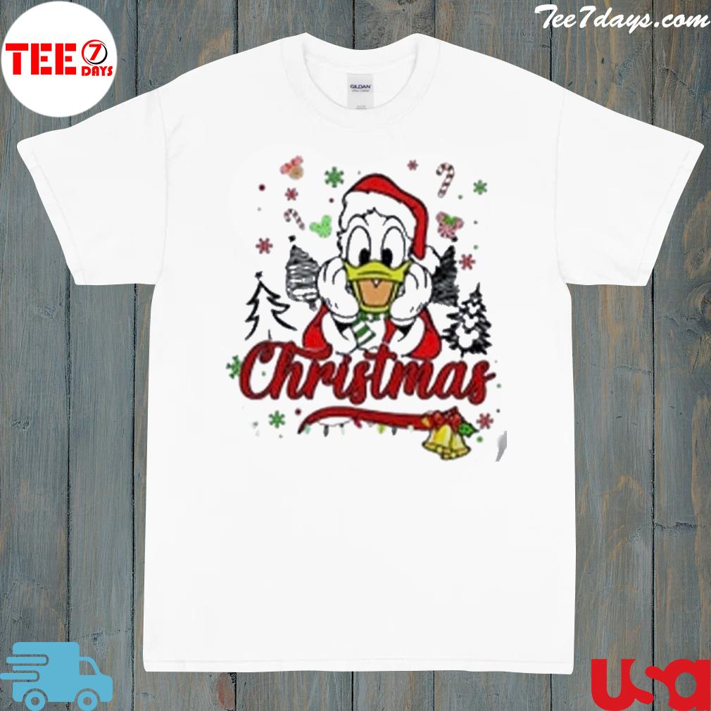 Donald duck Donald duck snow lights Christmas sweatshirt