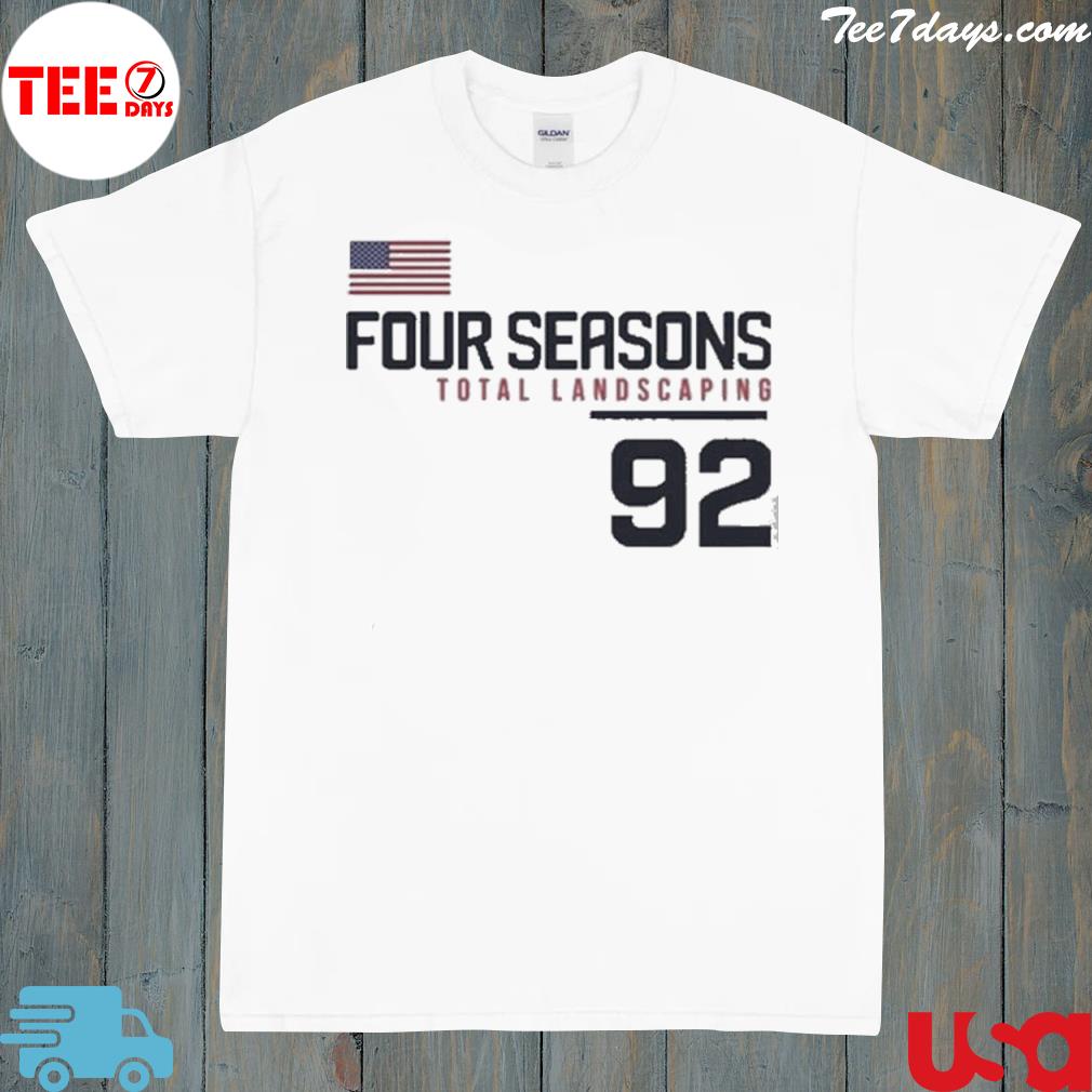 Four seasons total landscaping 92 American flag shirt