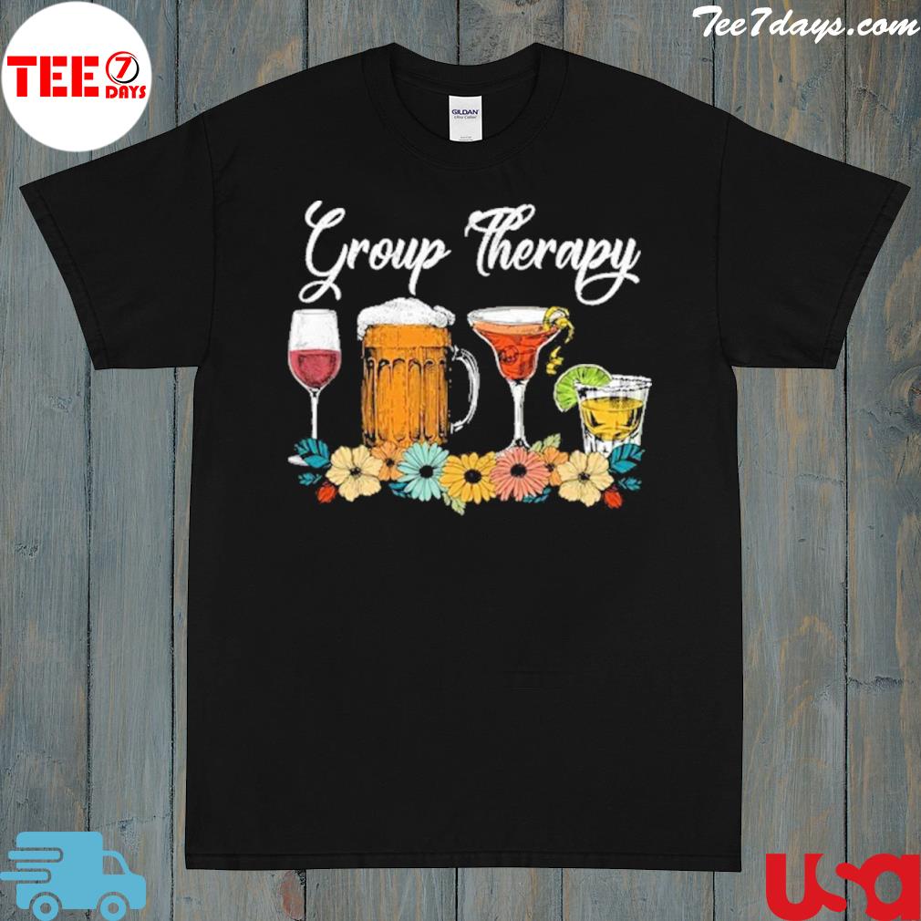 Group theraphy Christmas wine bling shirt