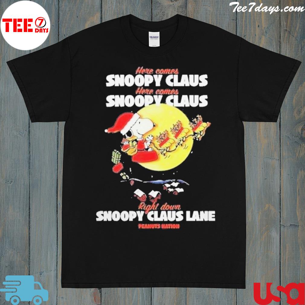 Here Comes Snoopy Claus Right Down Snoopy Claus Lane Christmas 2022 Sweater