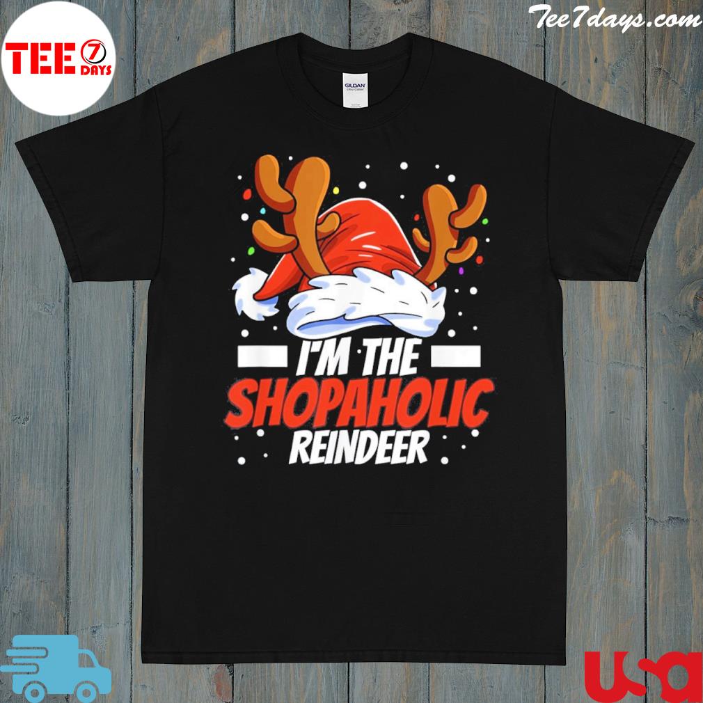 I’m the shopaholic reindeer family matching christmas shirt