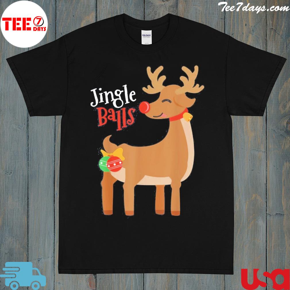 Jingle Balls Reindeer Naughty Boyfriend Christmas Shirt
