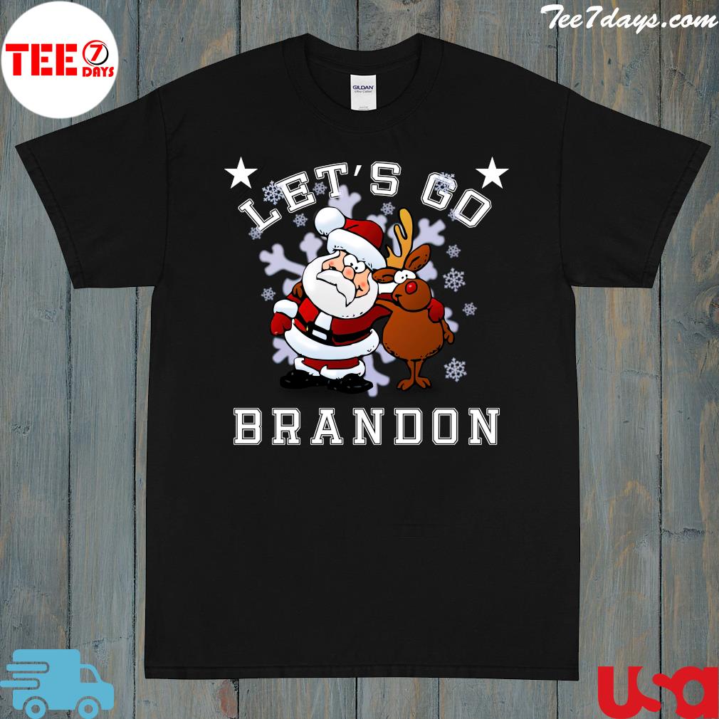 Let’s Go Brandon Santa Reindeer Christmas Holiday Biden 2022 Shirt