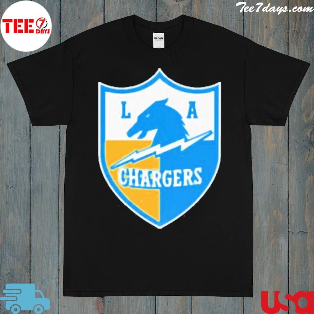 Los angeles chargers vintage shield logo shirt