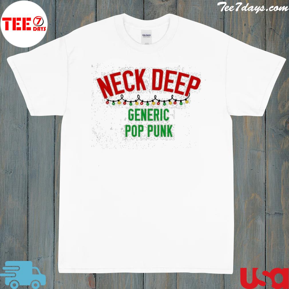 Neck deep generic pop punk Christmas shirt