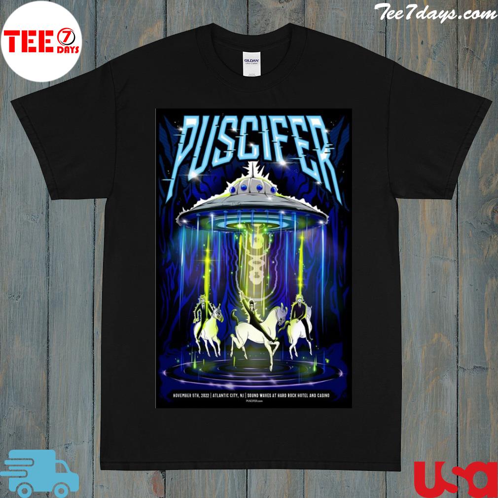 Puscifer Sound Waves At Hard Rock Hotel & Casino Atlantic City, NJ Nov 5th, 2022 Poster shirt