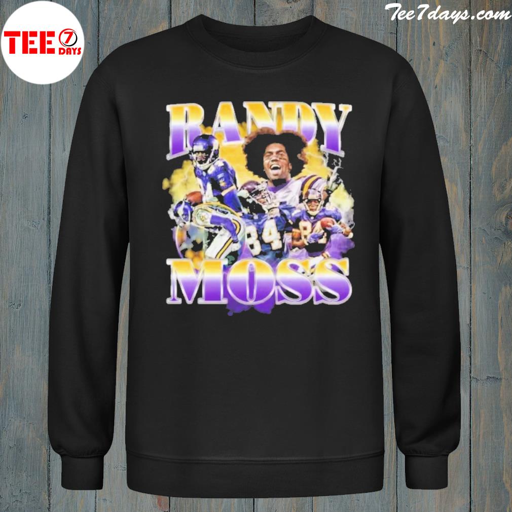 Randy moss vintage randy moss 90s style rap s sweatshirt-black
