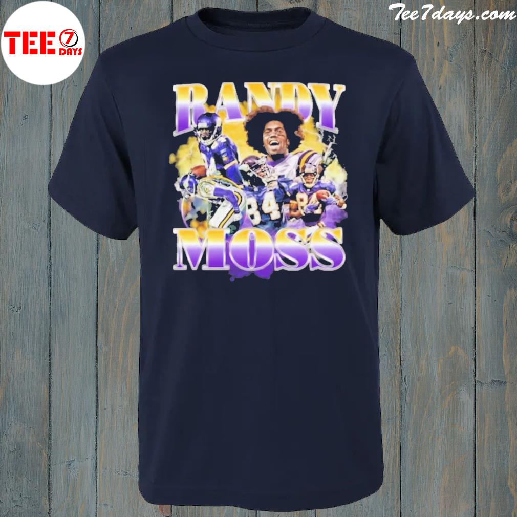 Randy moss vintage randy moss 90s style rap s t-shirt-black
