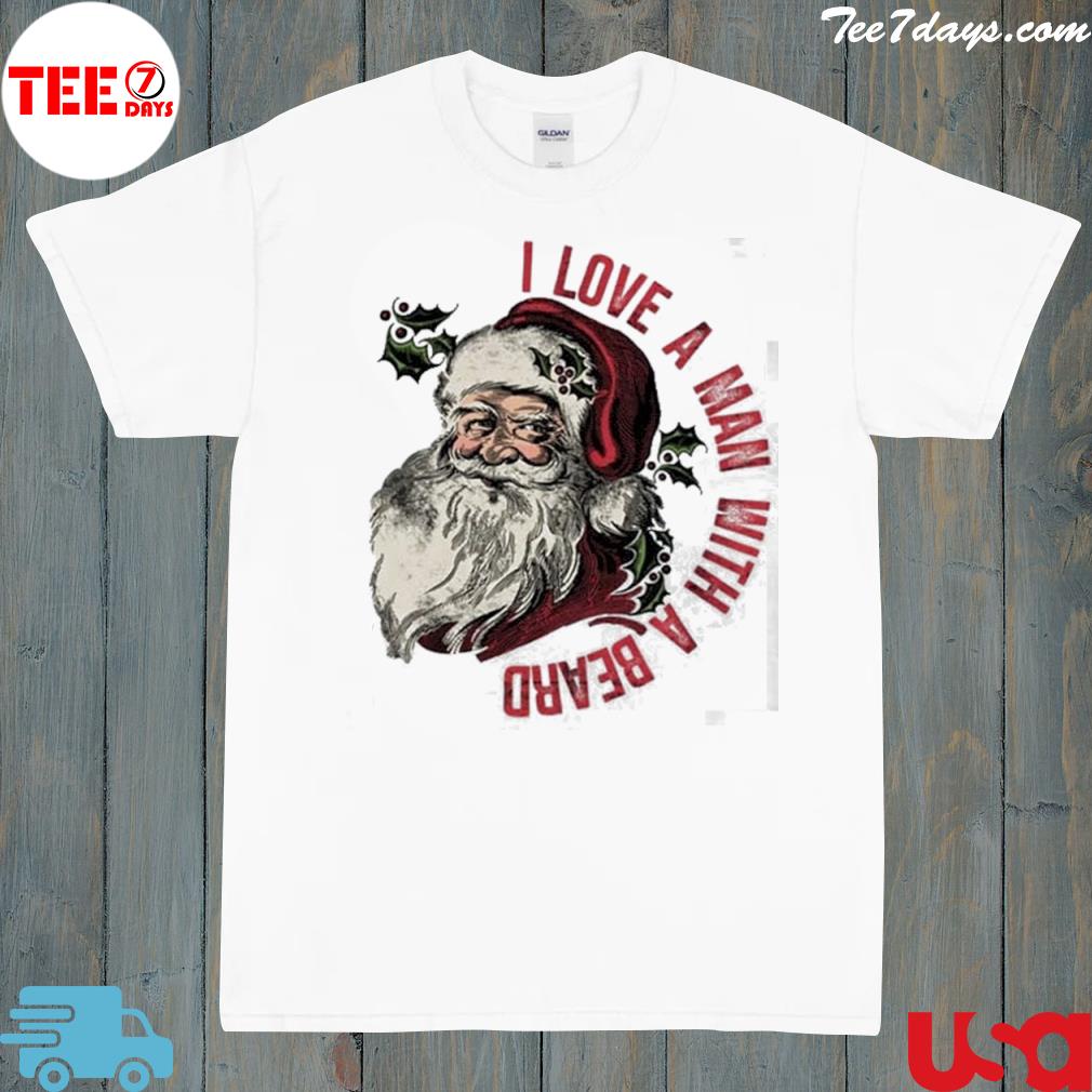 Santa Beard, Cute Christmas Tee Shirt