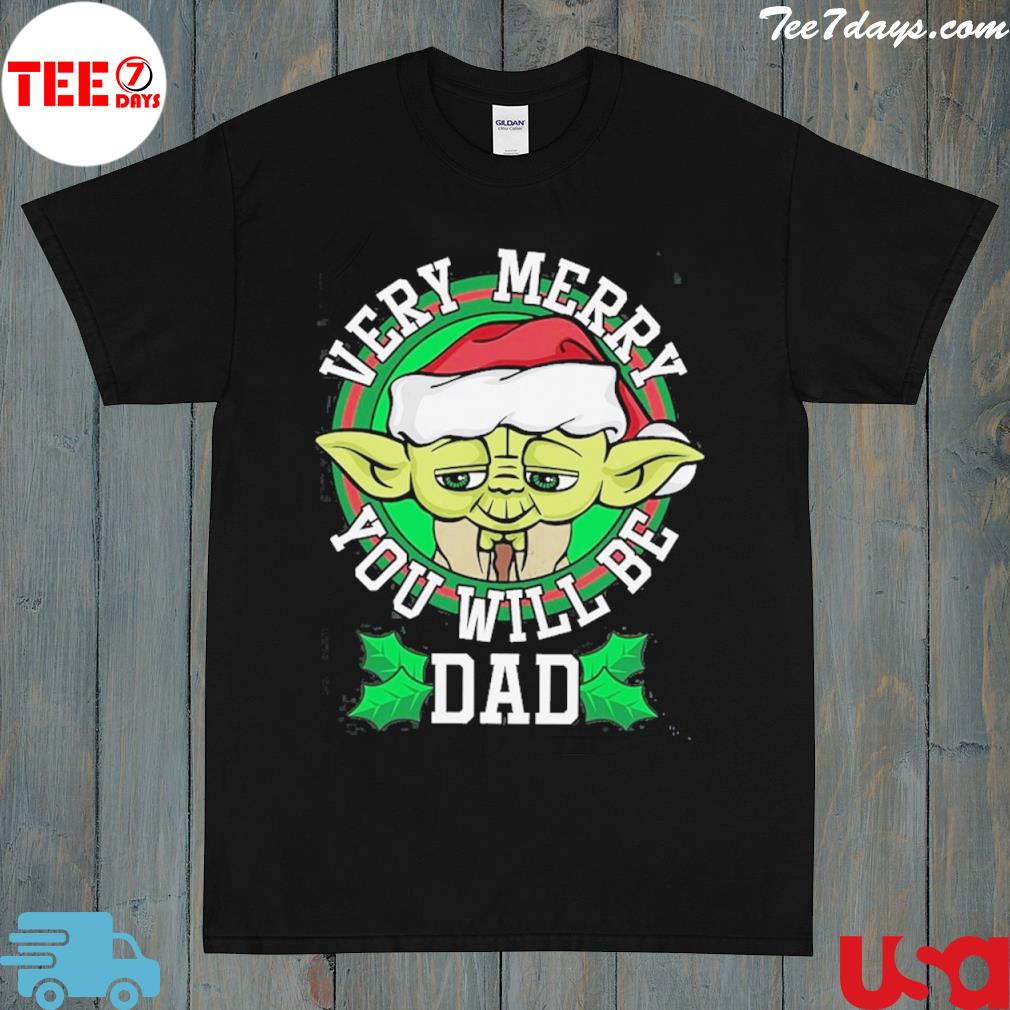 Santa Yoda merry you will be dad Ugly Christmas sweater