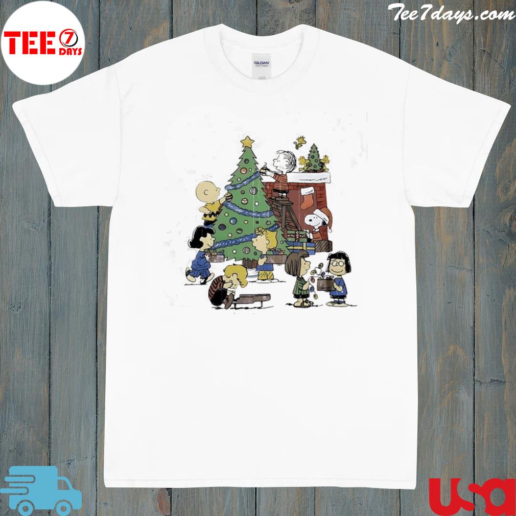 Snoopy and Charlie brown and friends merry Christmas shirt