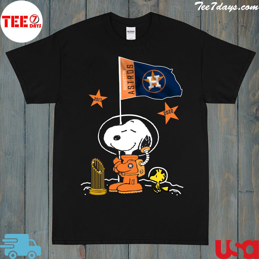 Snoopy And Woodstock Astronaut World Series Champions 2017-2022 Shirt