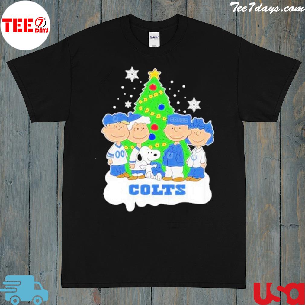 Snoopy the Peanuts indianapolis colts Christmas T-shirt