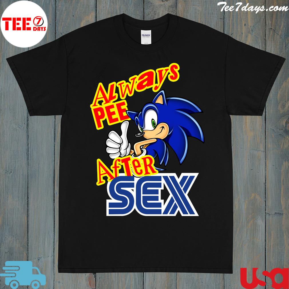 Sonic Always Pee After Sex logo T-Shirt