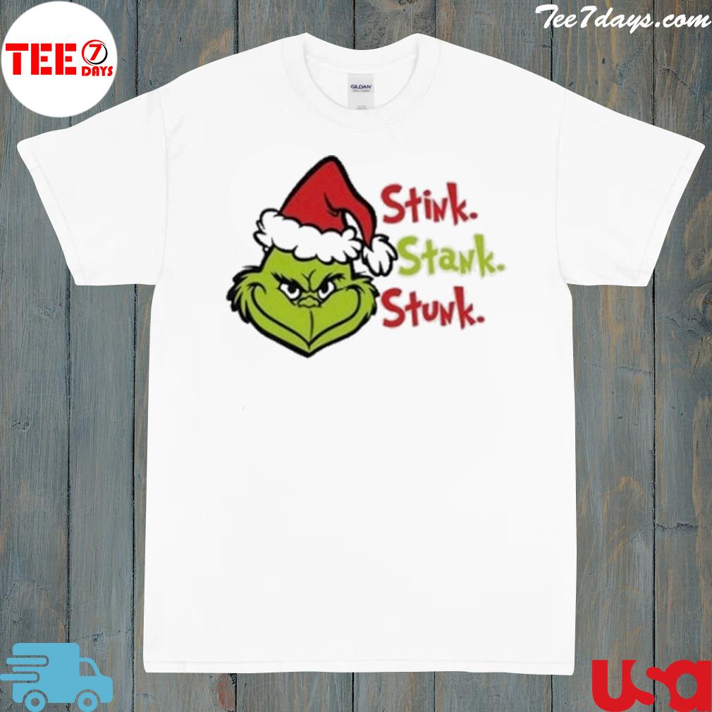 Stink stank stunk Christmas grinch santa funny Christmas shirt