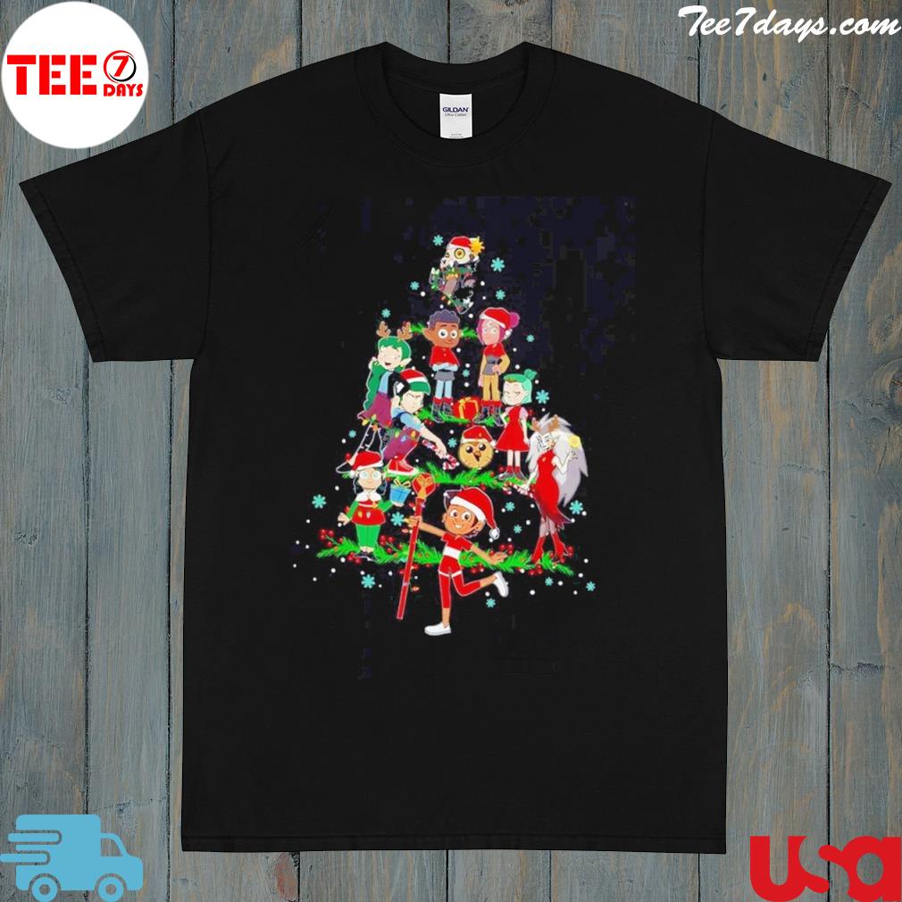The Owl House Characters Christmas Tree Shirt