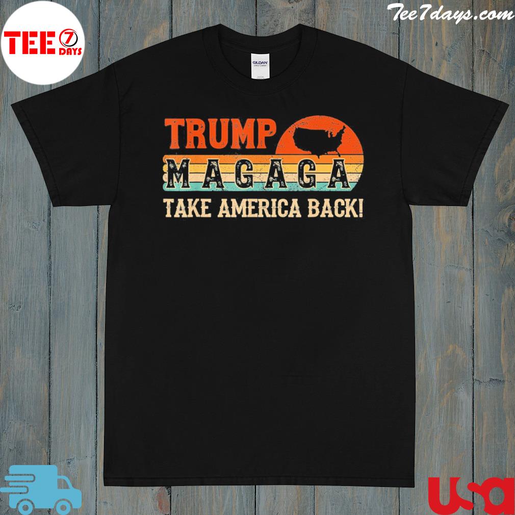 Trump magaga take America back bald eagle Trump 2024 magaga shirt