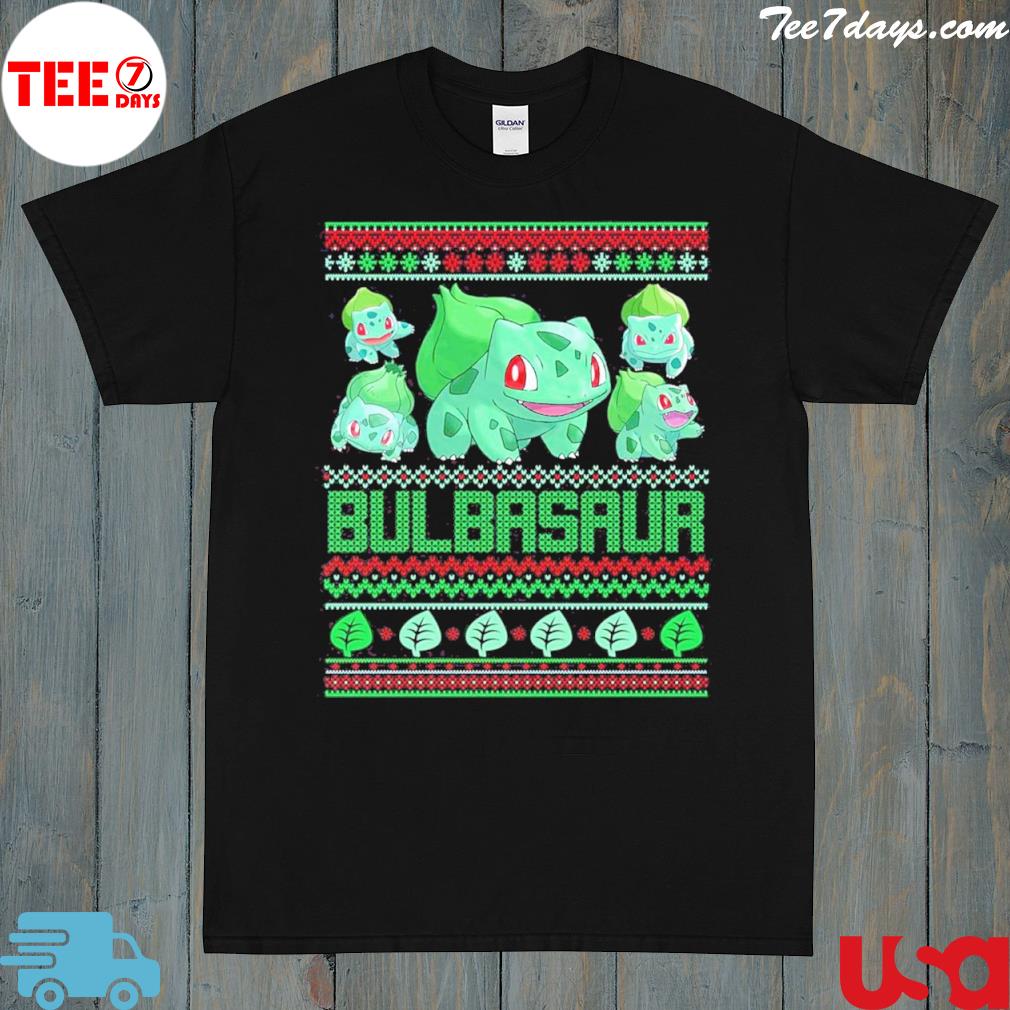 Ugly Pokemon Bulbasaur Merry Christmas 2022 T-shirt