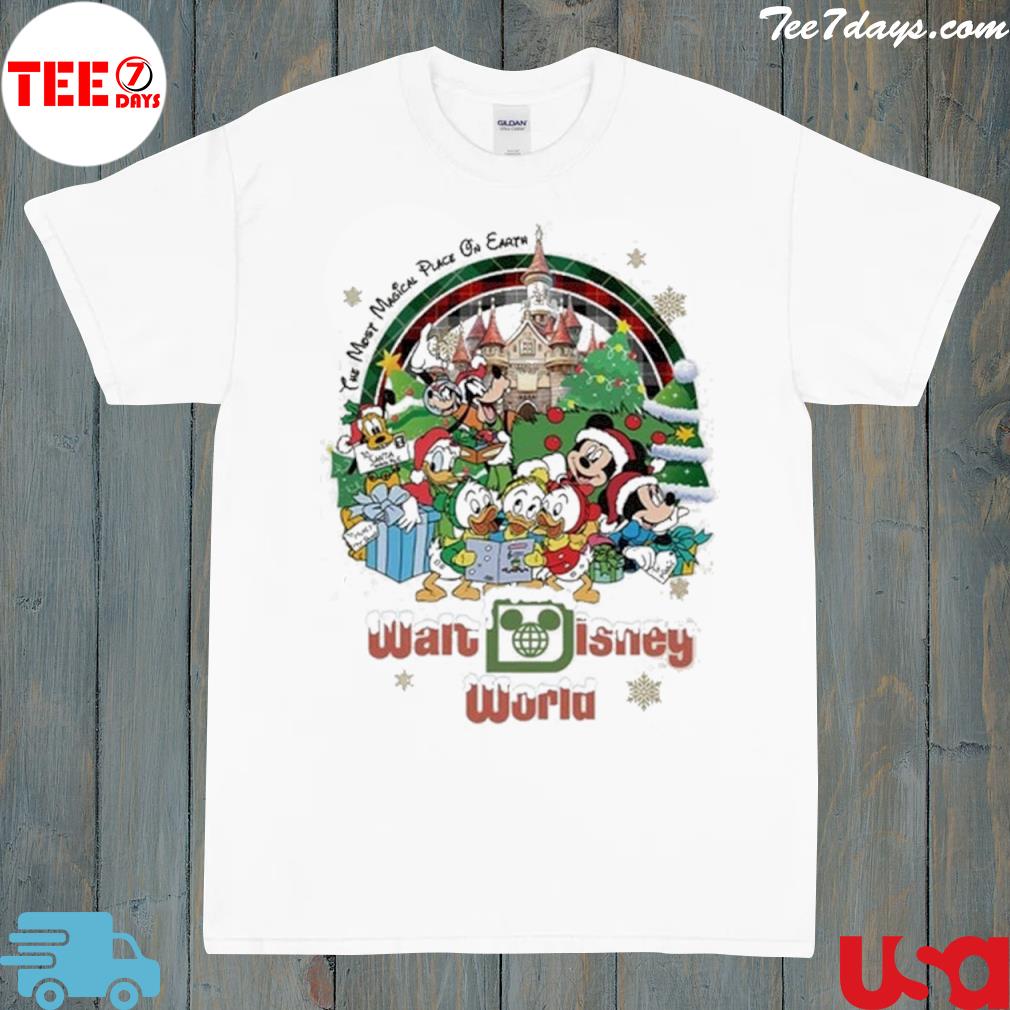 Walt disney world Christmas mickey and friends Christmas shirt