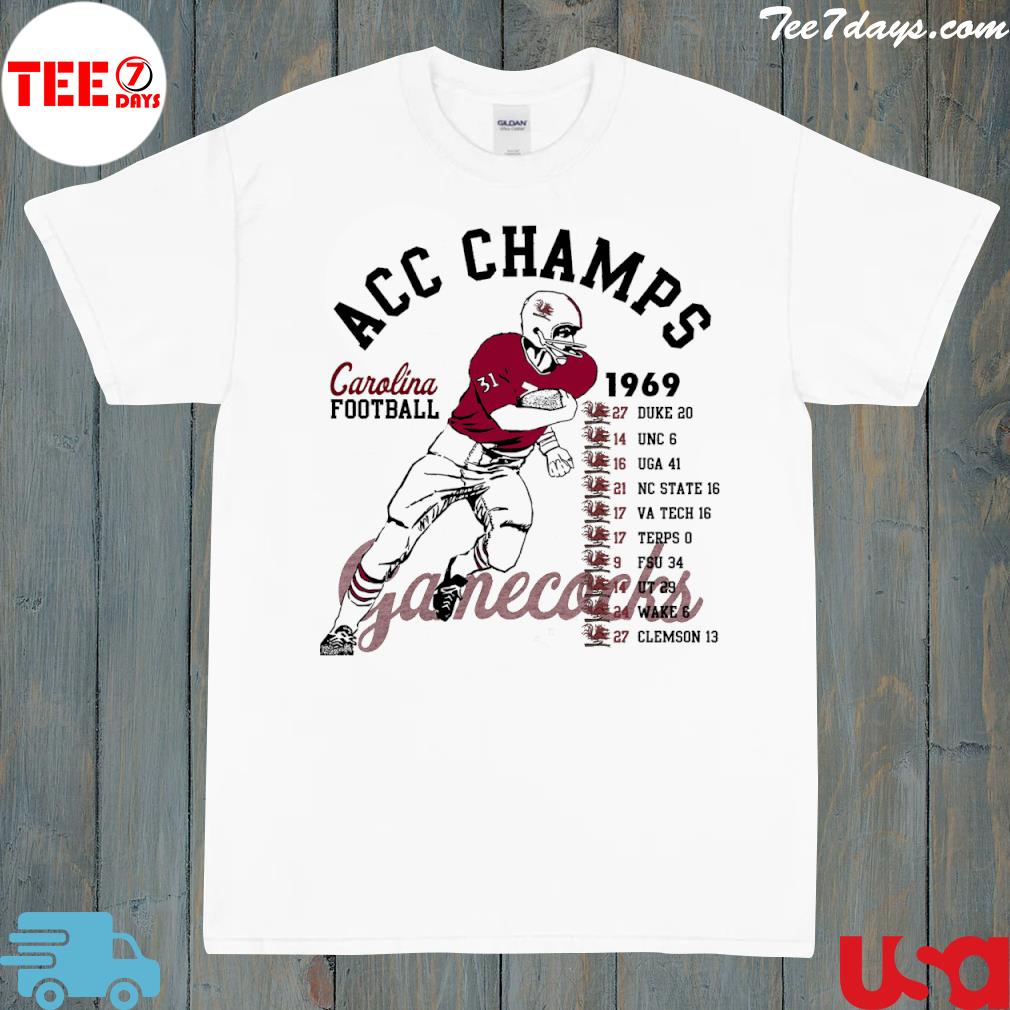 Acc champs carolina Football 1969 gamecocks shirt