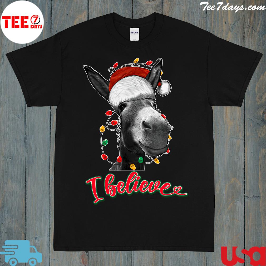 Donkey Christmas I believe t-shirt