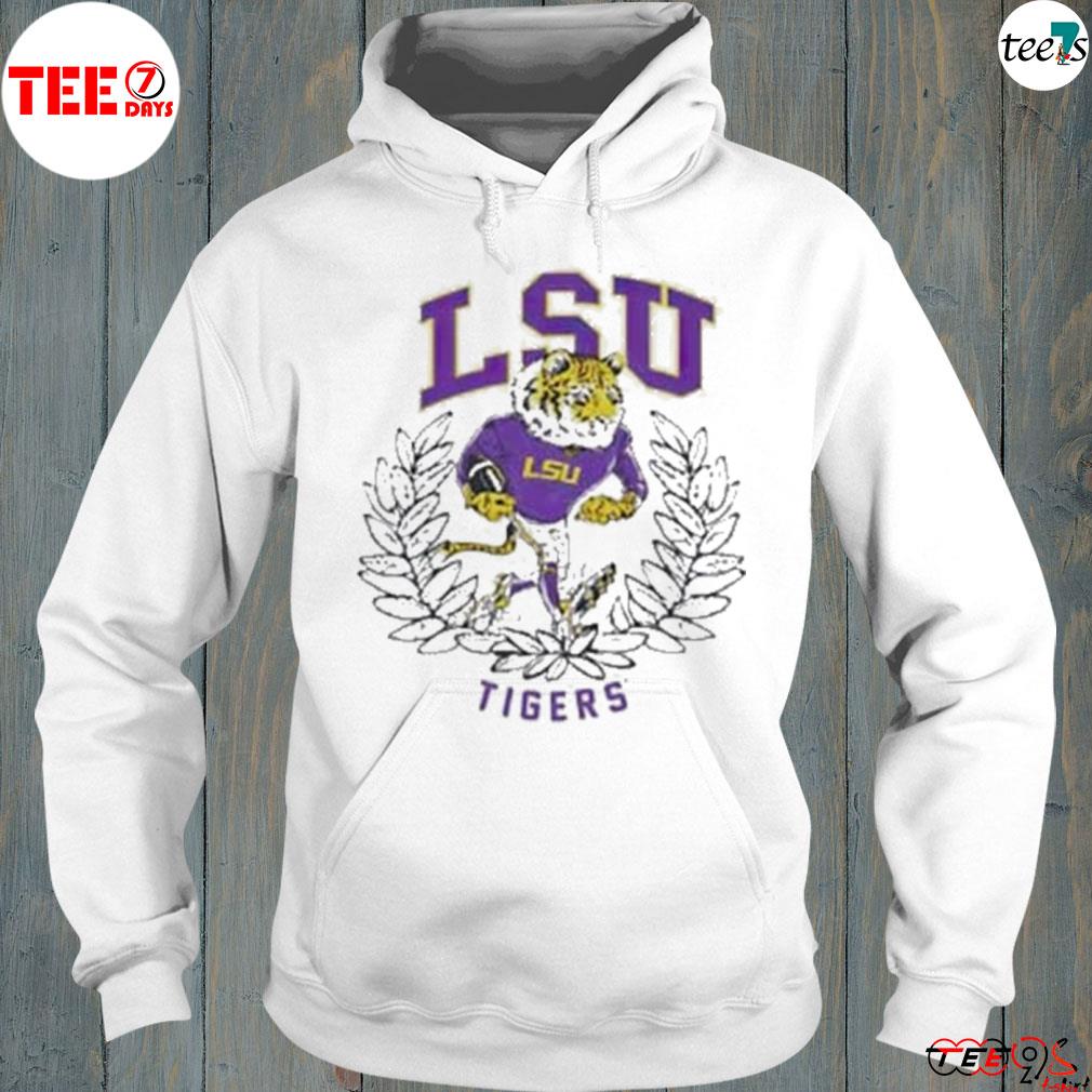 LSU Tigers Louisiana State University Last Man Standing T-s hoodie-white