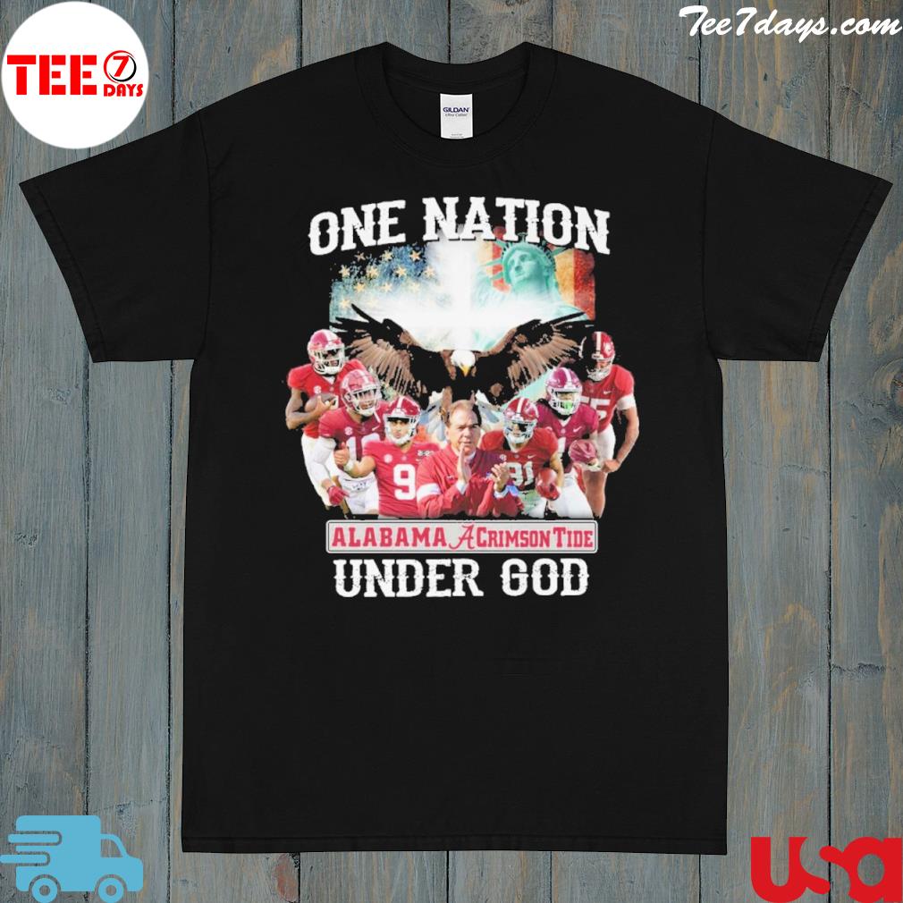 One nation Alabama crimson tide under god shirt