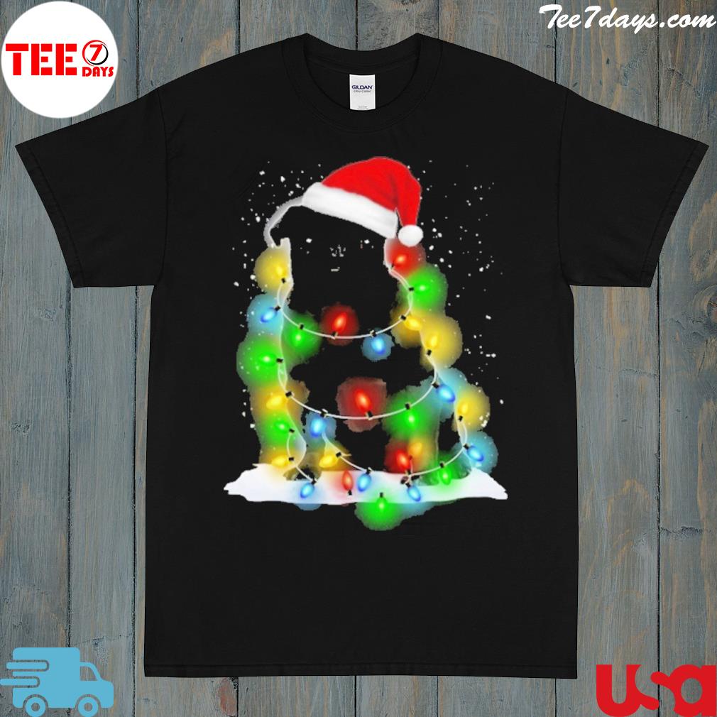 Pug xmas santa merry Christmas shirt