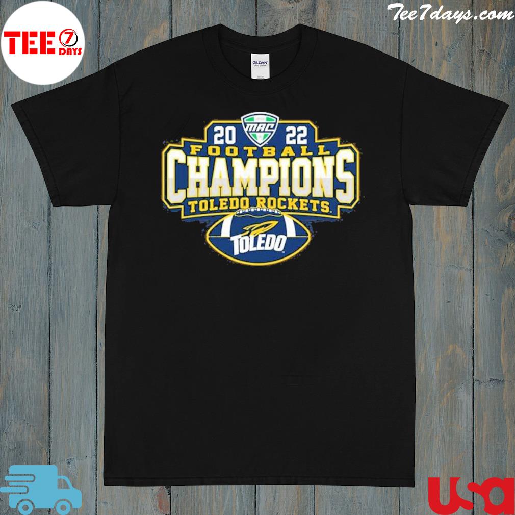 Toledo Rockets 2022 Mac Football Champions Locker Room T-shirt