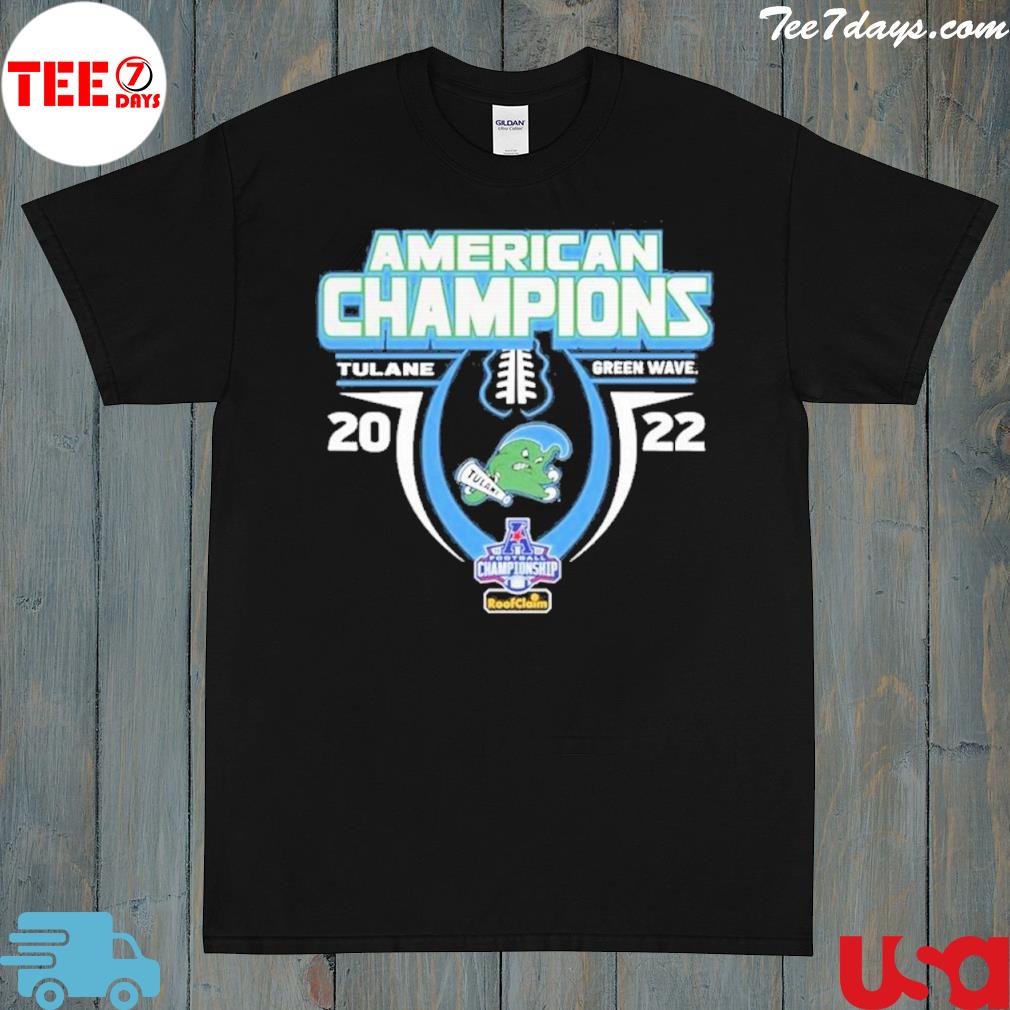 Tulane Green Wave 2022 AAC Football Conference Champions T-Shirt
