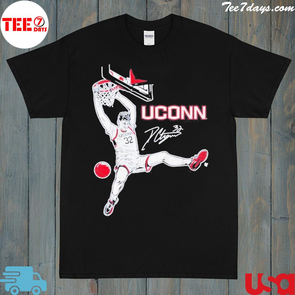 Uconn Basketball Donovan Clingan Signature Slam shirt