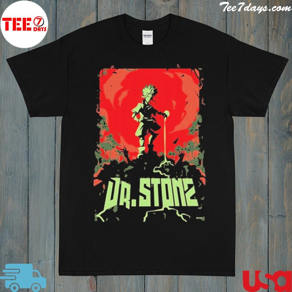 Red battle senku ishigamI dr stone shirt