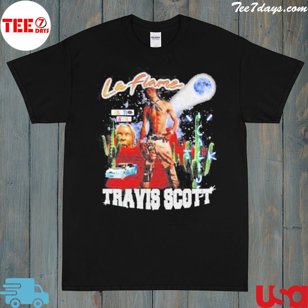 Travis Scott La Flame Tshirt Merch Travis Scott Tees S-3XL