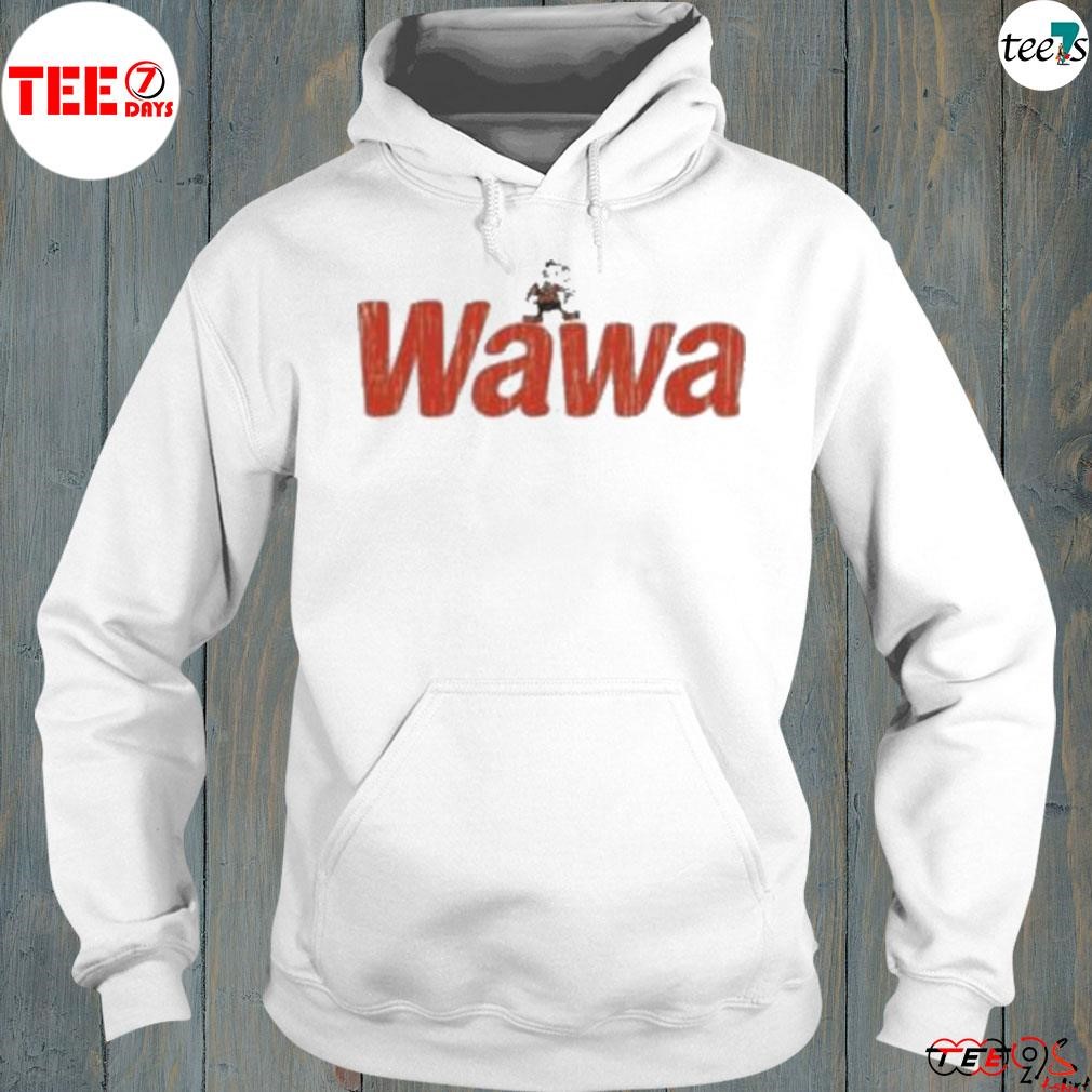 Wawa Cleveland browns logo shirt hoodie-white.jpg