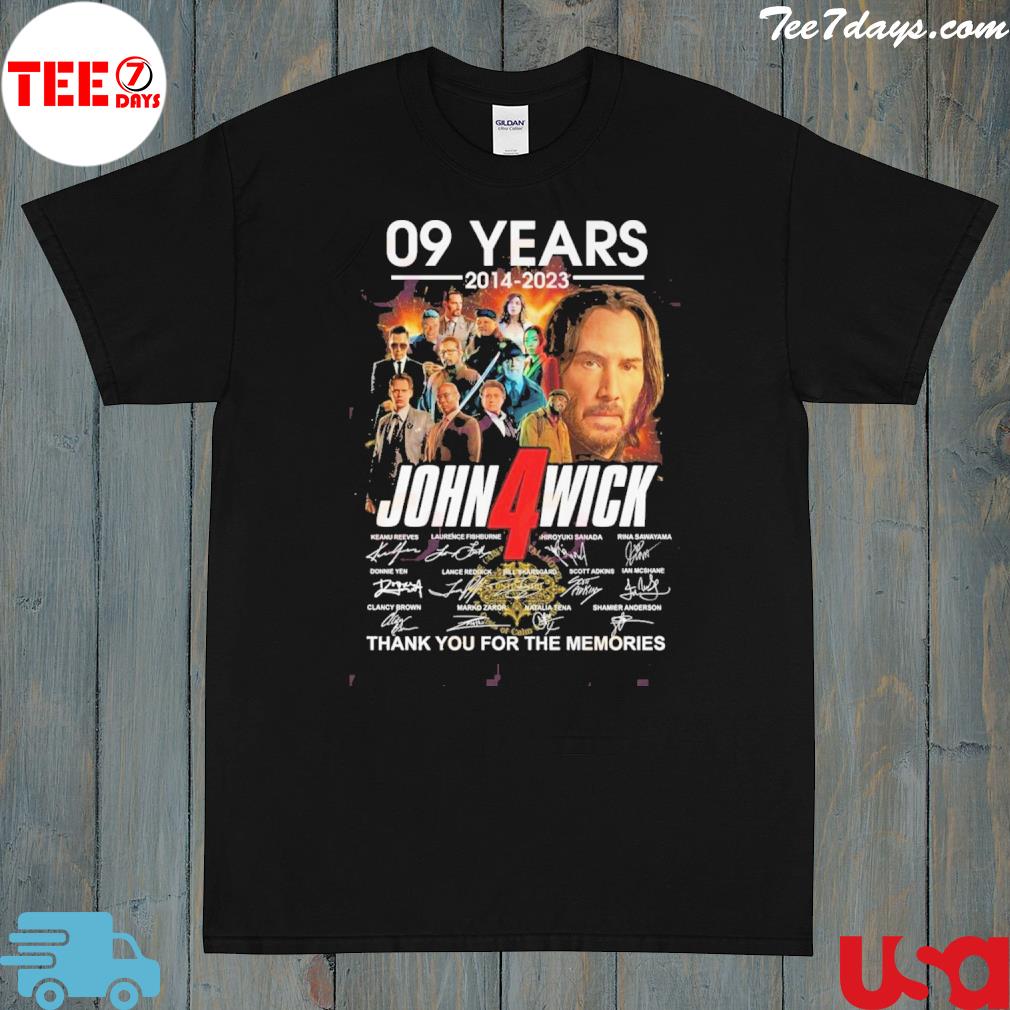 09 Years Of 2014 – 2023 John Wick Thank You For The Memories T-Shirt