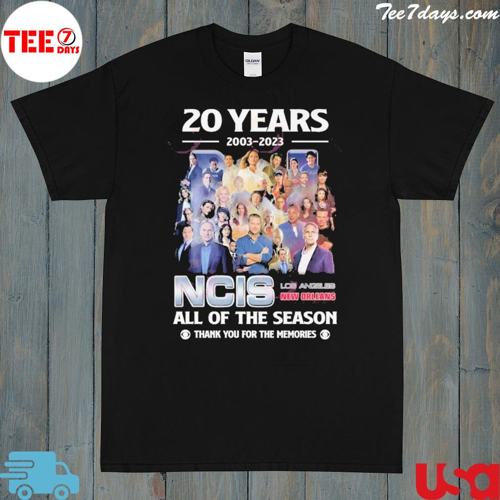 20 Years 2003 – 2023 NCIS All Of The Season Thank You For The Memories T-Shirt