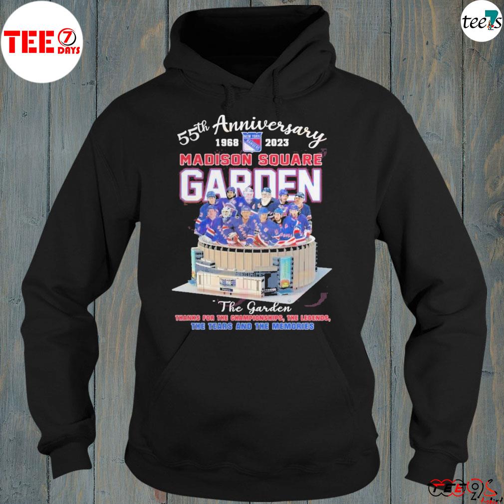 55th Anniversary 1968 – 2023 Madison Square Garden Thanks For The Championships The Legends The Tears And The Memories T-Shirt hoddie-black