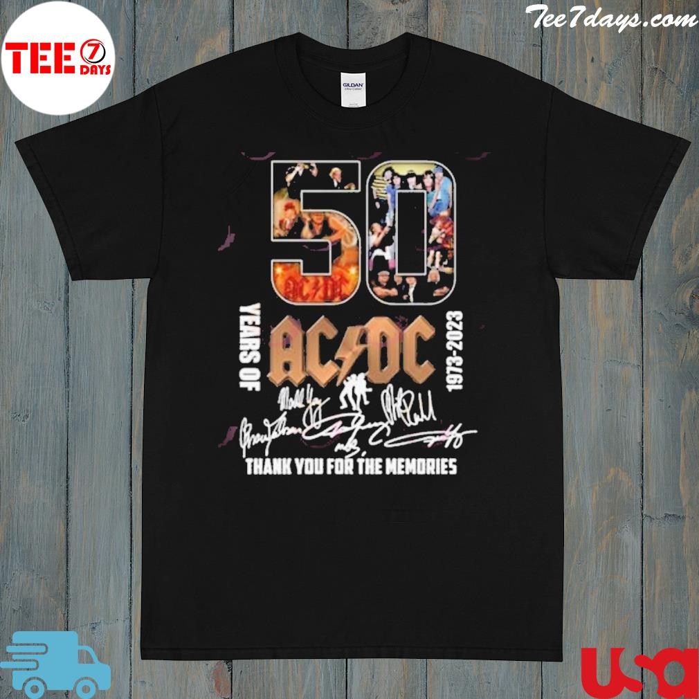 ACDC Rock Band 50th Anniversary 2D T-Shirt