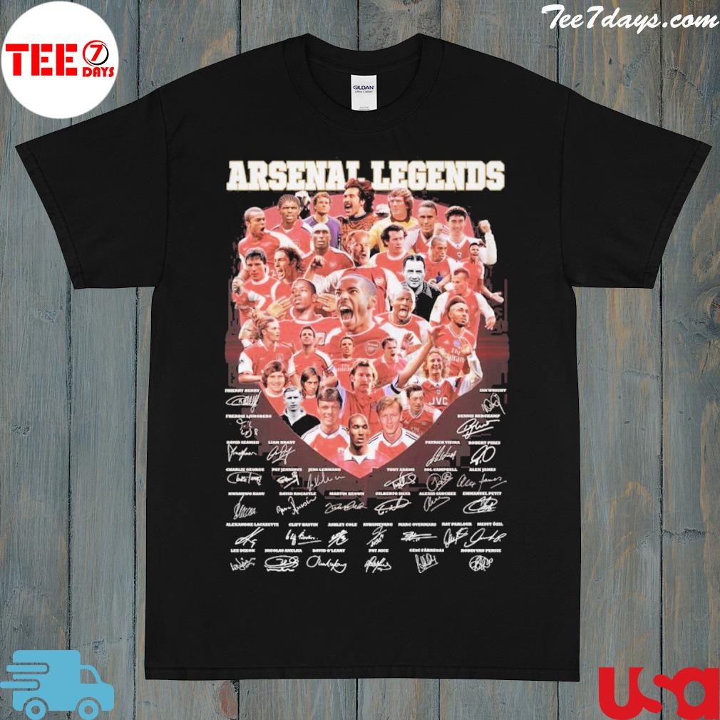 Arsenal legends teams members shirt