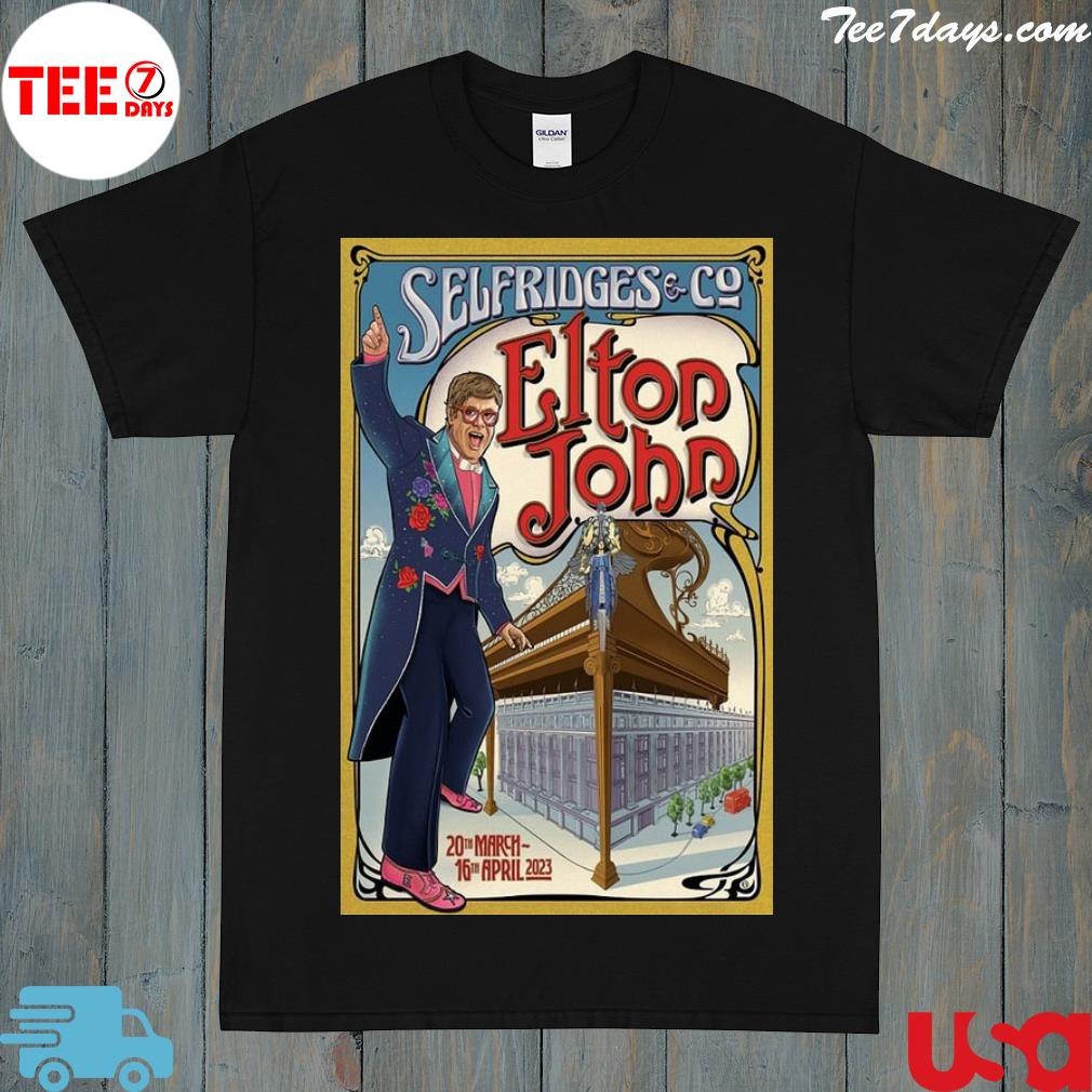 Elton john selfridges london 20 march16 april 2023 shirt
