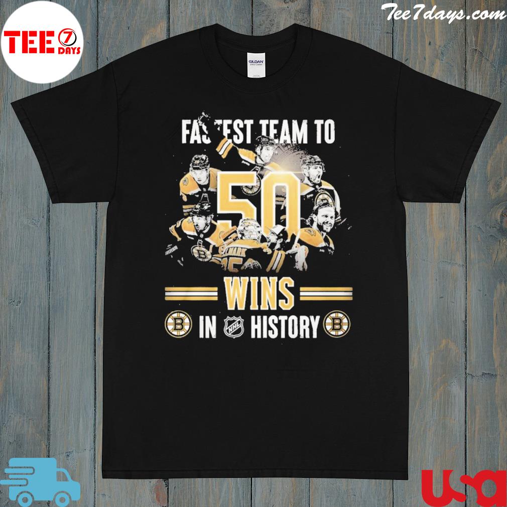 Fast Team To 50 Wins Boston Bruins T-Shirt