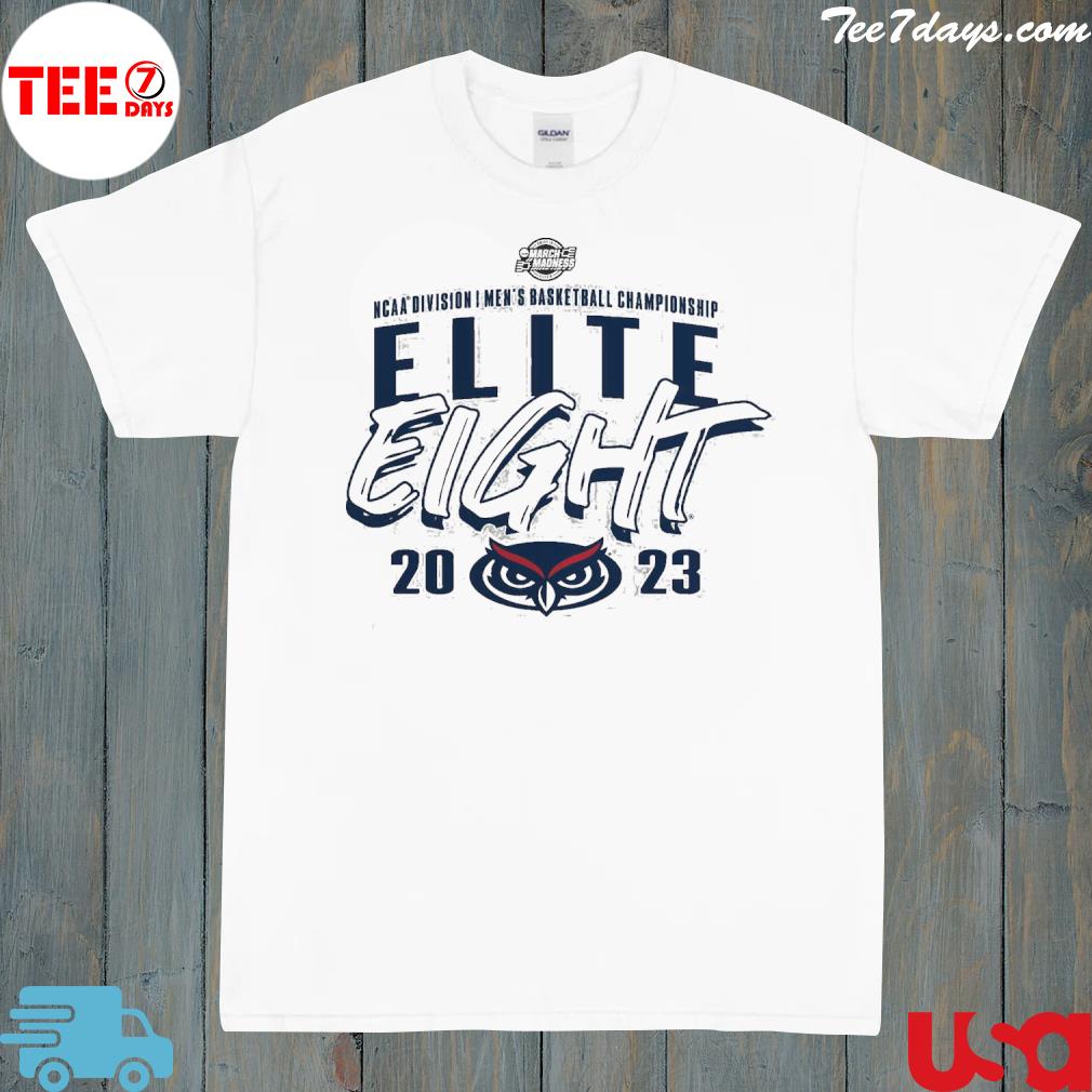 FAU Owls Branded 2023 NCAA Men's Basketball Tournament March Madness Elite Eight Team T-Shirt