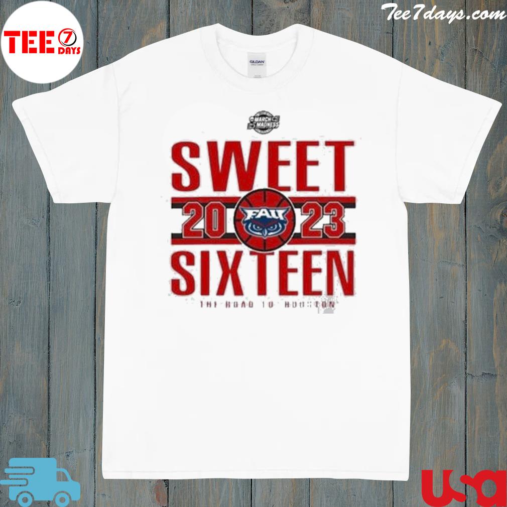 Fau Owls Men’S’ Basketball 2023 Sweet Sixteen The Road To Houston shirt