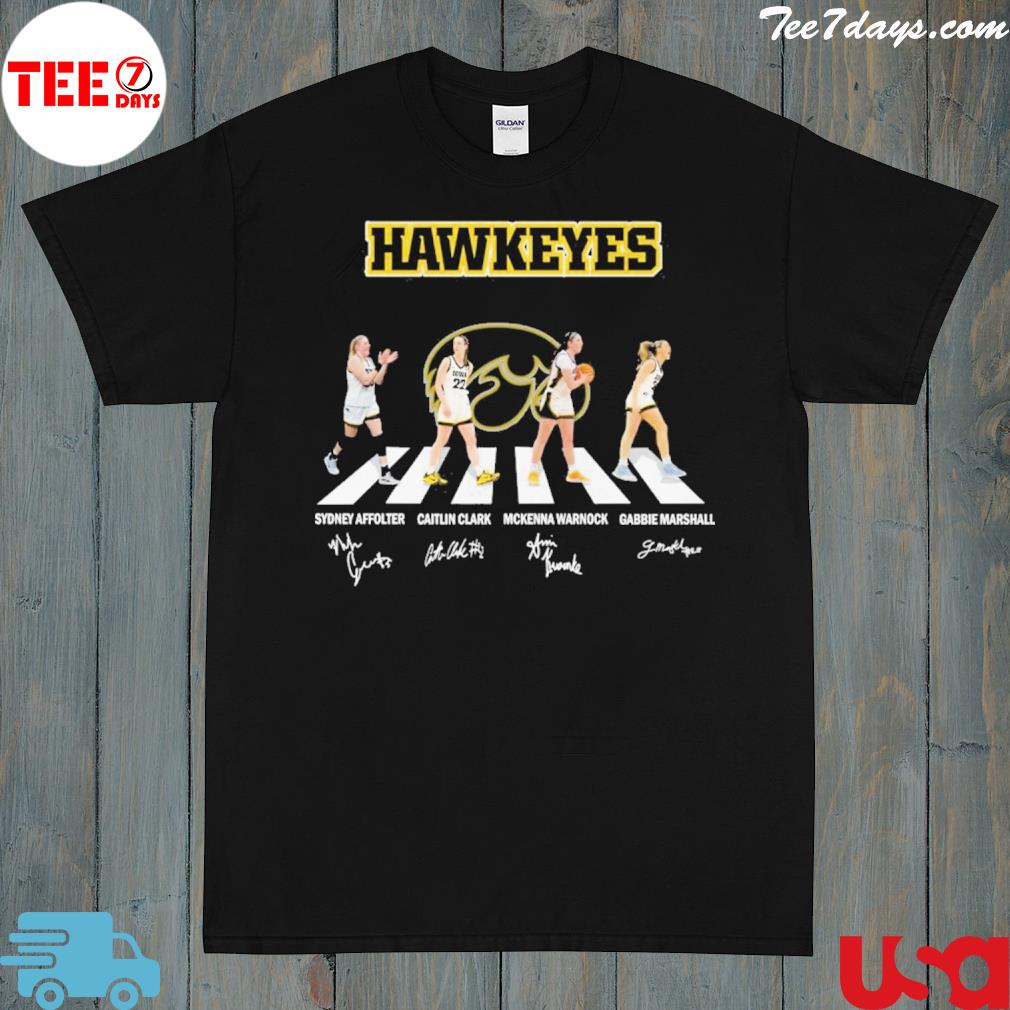 Hawkeyes abbey load signatures 2023 shirt